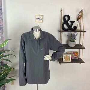 Eddie Bauer Dark Gray Quarter Zip Pullover